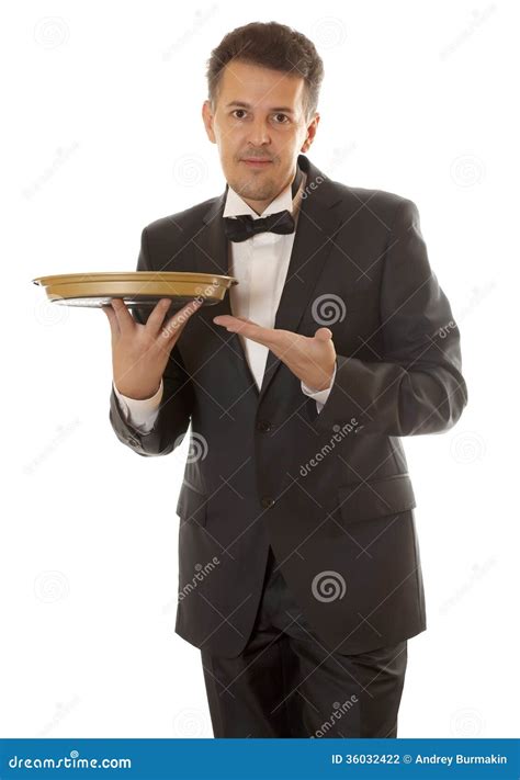 Professional Waiter Stock Photo Image Of Handsome Uniform 36032422