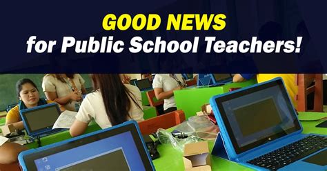 Good News For Public School Teachers Regarding The Plan To Give Them