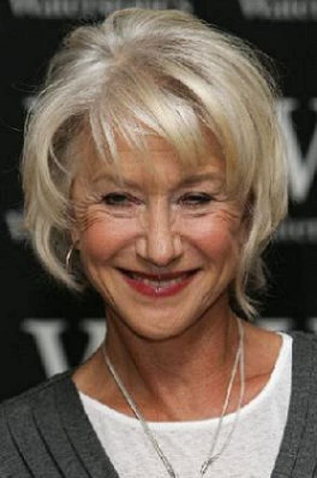 This style is one of the most popular short hairstyles for women over 60 with round face. Short haircuts over 60