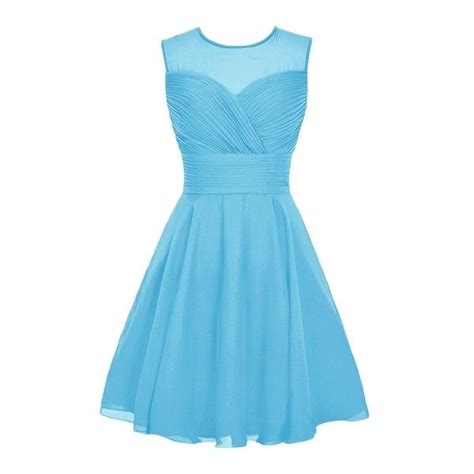 A Line Sleeveless Ruched High Waist Short Cocktail Dress Liked On Polyvore