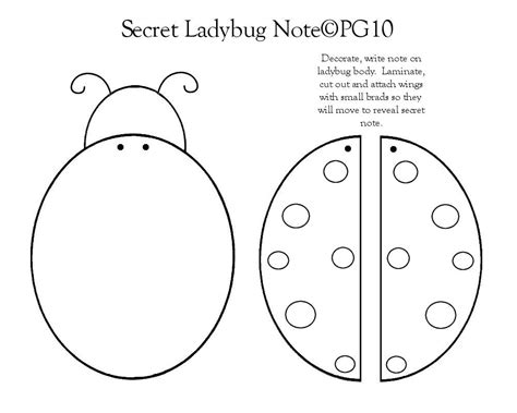 Ladybug Template Attractive Templates