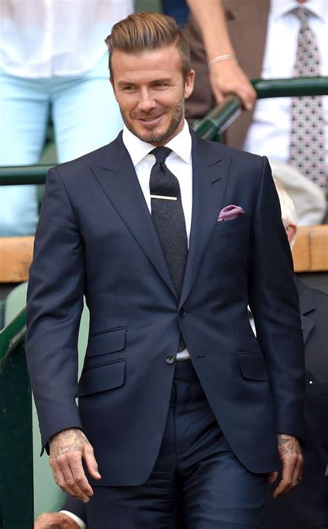David Beckham From 2015 Wimbledon Star Sightings David Beckham Suit