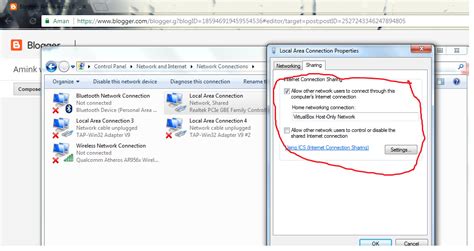 Cara Sharing Koneksi Internet Ke Virtual Box Amink Web