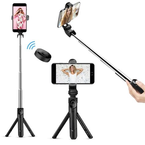 Selfie Stick Tripod Extendable Bluetooth Selfie Stick With With