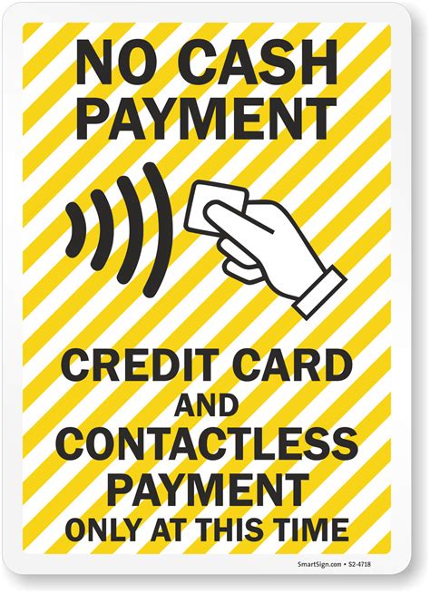 Payment Signs - Tent Signs for Your Counter or Desktop