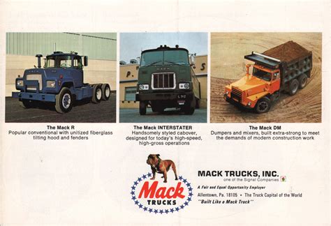Mack 1968 Truck Sales Brochure
