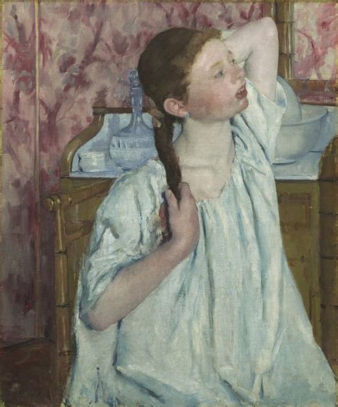 Mary Cassatt Girl Arranging Her Hair Artsy