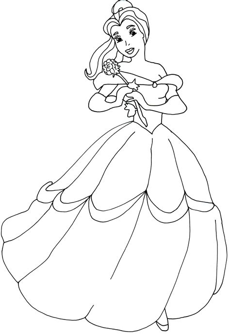 Similar of belle coloring pages more images. Princess Belle Coloring Page - Coloring Home