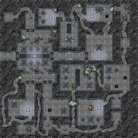 The Temple Dungeon Tiles Dungeon Maps Fantasy City Fantasy Map