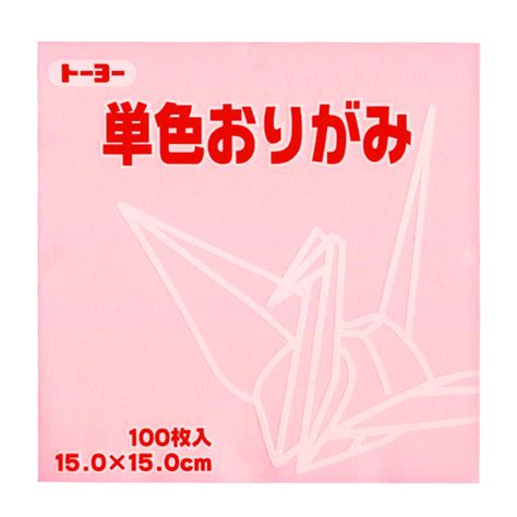 Papier Origami Rose Pâle Toyo 15x15 Cm Adeline Klam