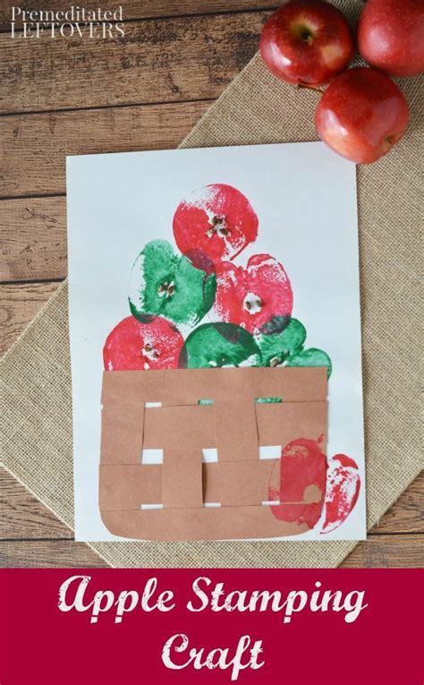 Apple Stamping Craft Project For Kids This Stamping Craft Idea Is A