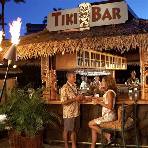 tiki bar and grill at ka anapali beach hotel ka anapali maui hi maui happy hours