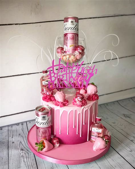 pink gin drip cake alcoholcakes st birthday cake for girls hot sex picture