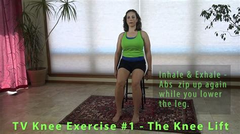 Resolving Knee Pain Knee Strengthening Exercise Seated Knee Lift