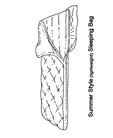 Camping is all about nature, adventures, the outdoors, and family! Sleeping Bag Coloring Page Coloring Pages