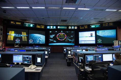 Space Station Flight Control Room Space Station International Space