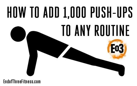 How To Add 1000 Push Ups To Any Routine