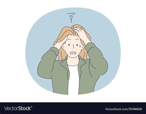 Anxiety Stress Depression Concept Royalty Free Vector Image
