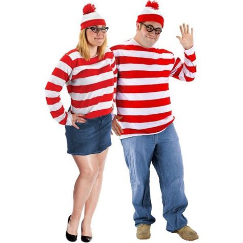 Plus Size Wheres Waldo Couples Costumes Couple Halloween Costumes