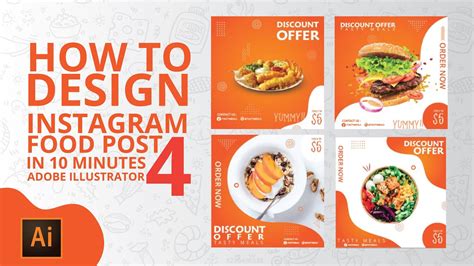 How To Design 4 Instagram Post In 10 Minutes Syedas Graphics Adobe