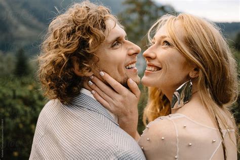 Portrait Of Loving Smiling Couple By Stocksy Contributor Vladimir Tsarkov Portrait Couple