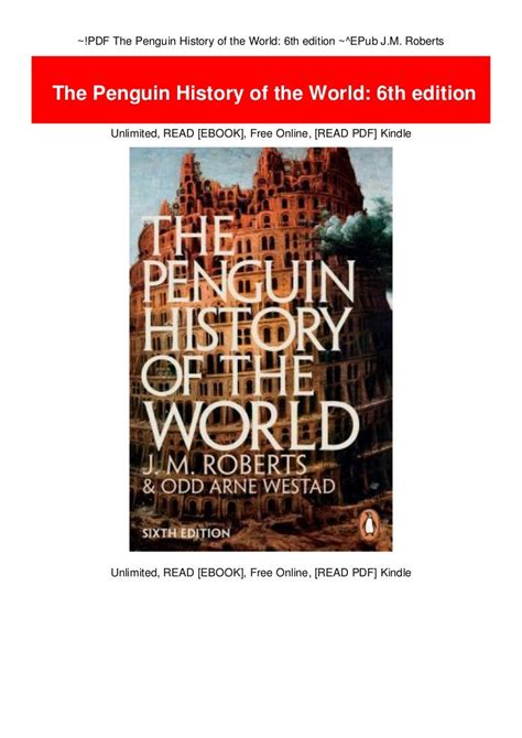 Pdf The Penguin History Of The World 6th Edition E Pub J M Roberts