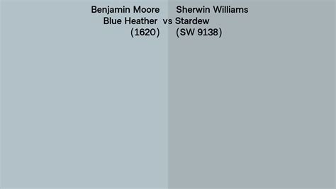 Benjamin Moore Blue Heather 1620 Vs Sherwin Williams Stardew Sw 9138