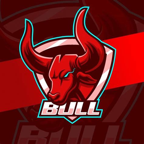 Bull Mascot Esport Logo Design Logo Design Art Logo Design Unique Logo