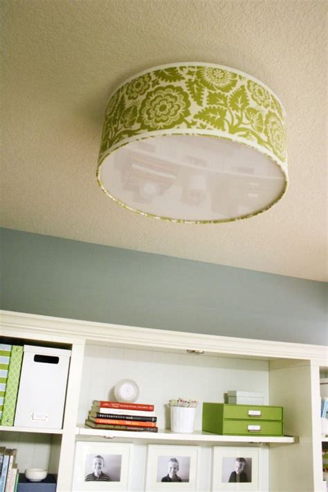 Cover them up with a diy drum shade to repurpose old ceiling fixtures into a. 17 Best images about DIY light covers on Pinterest ...