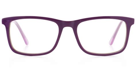 F1708 Rectangle Purple Eyeglasses Frames Leoptique