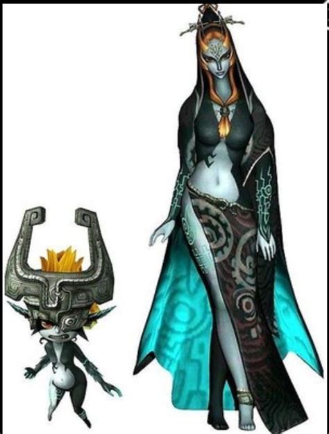 Midna In Both Forms From Twilight Princess Legend Of Zelda Twilight