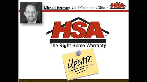 Hsa Home Warranty Operations Update 12 05 2012 Youtube