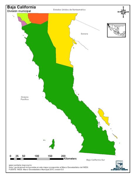 Mapa Para Imprimir De Baja California Mapa Mudo De Municipios De Baja
