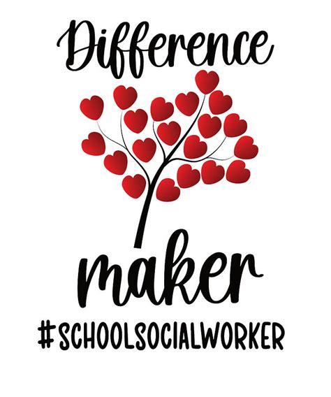 School Social Worker Month Social Work Digital Art By Madeby Jsrg Art