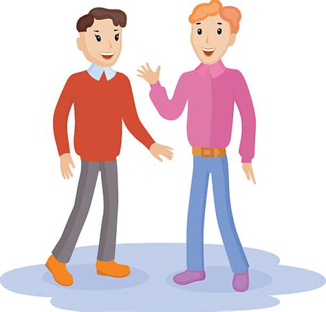 Two People Talking Outside Illustrations Royalty Free Vector Graphics