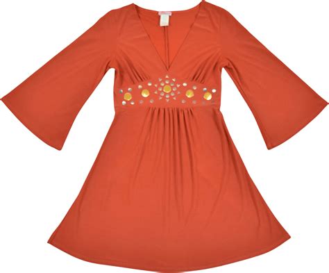 vintage 90 s burnt orange bell sleeve mini dress shop thrilling