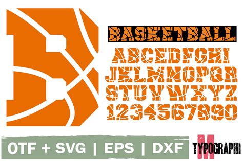 Basketball Font By Typography Morozyuk · Creative Fabrica