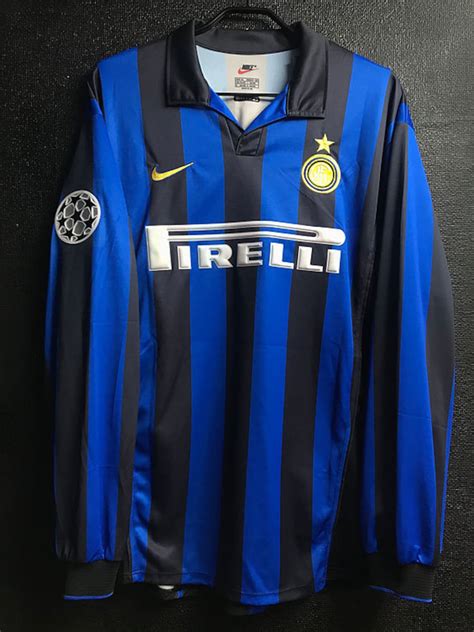 Retro Inter Milan Home Long Sleeve Soccer Jersey 1998 1999 Men Etsy