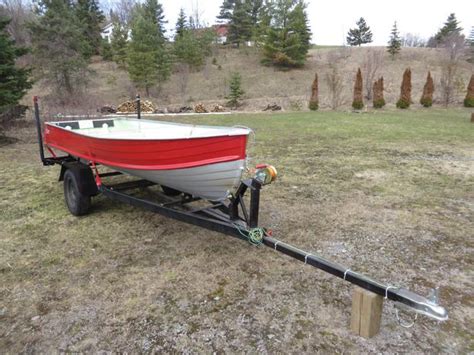 14 Foot Aluminum Boat And Trailer Sault Ste Marie Sault Ste Marie