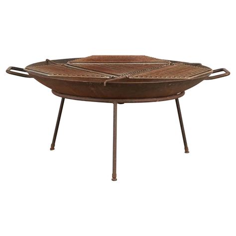 Large Modernist Fire Pit Or Brazier With Tripod Base At 1stdibs