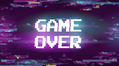 Glitch Game Over Hd Game Over Wallpapers Hd Wallpapers Id 77068