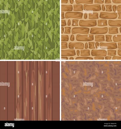 Set Of Seamless Textures Stock Vector Image And Art Alamy