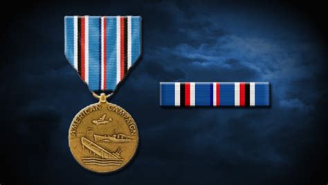 American Campaign Medal Air Forces Personnel Center Display