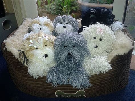 Yarn Dogs Fun To Make Great To Give No Housebreaking Required Wool