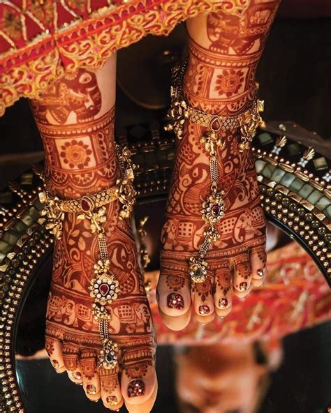 Beautiful Trending Anklets Designs For Bridal 555 Mehandi Designs