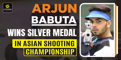 asian shooting championship arjun babuta clinched silver