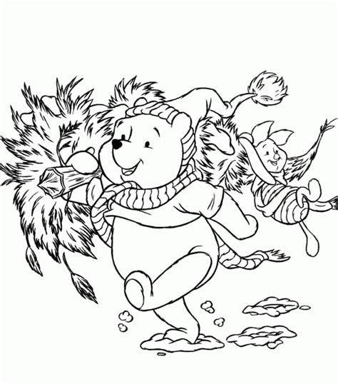 Winnie The Pooh Christmas Coloring Pages 744 X 900 Jpeg 73