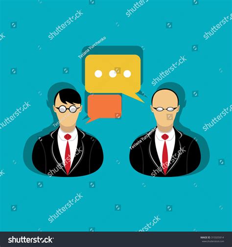 Two Businessmen Discussing Stock Vector Royalty Free 315555914 Shutterstock