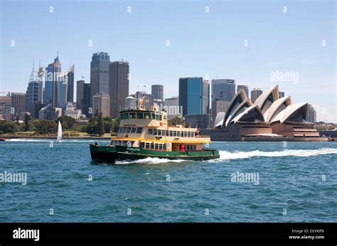 First Fleet Class Ferry Charlotte Passing Sydney Opera House On