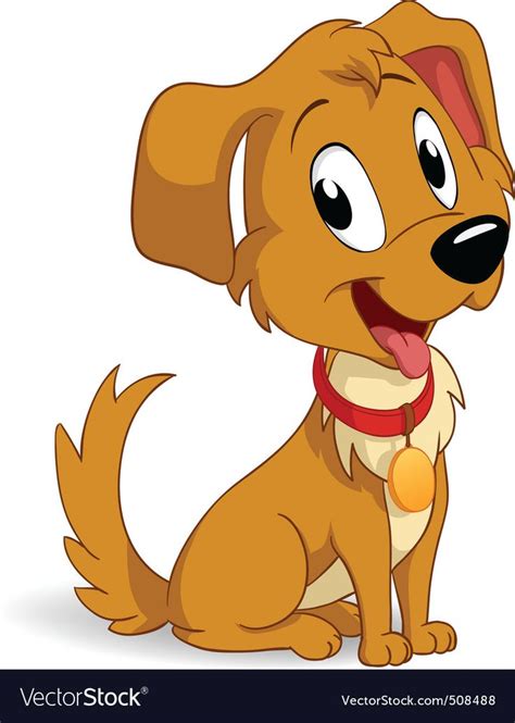 Cute Cartoon Vector Puppy Dog On Amazing Dog Photo Ideas 7428 In 2023